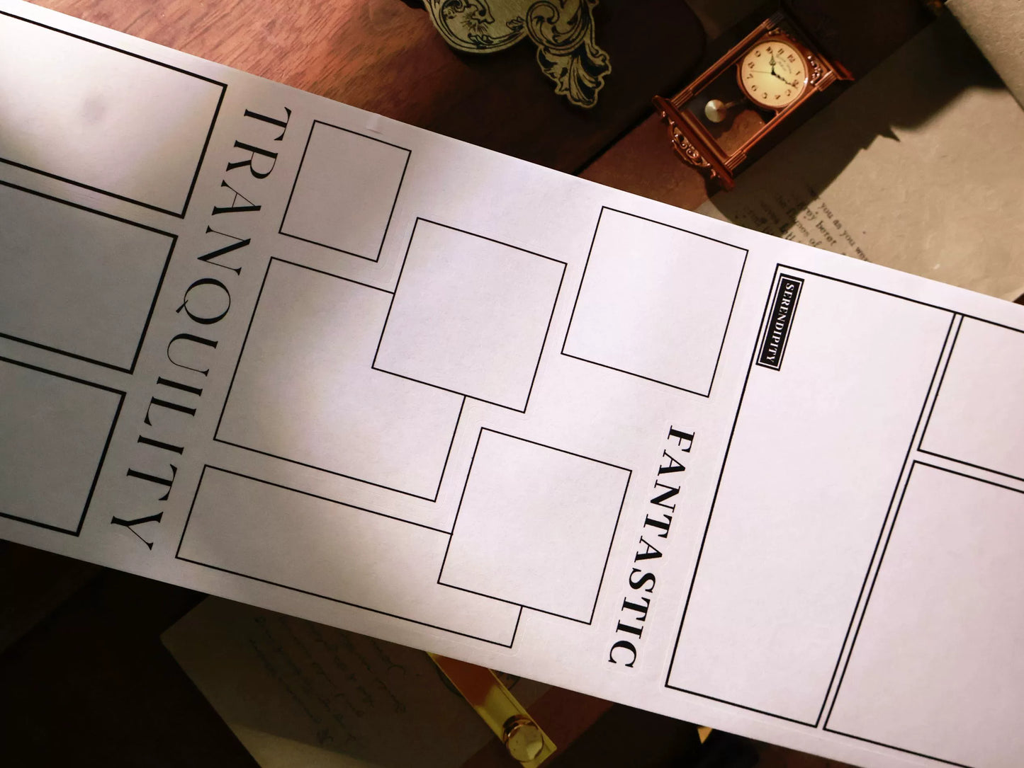 YiEr Vol14【Bottom Frame】Pre-cut Magazine Style Typesetting Manual Account frame Washi/Pet Tape