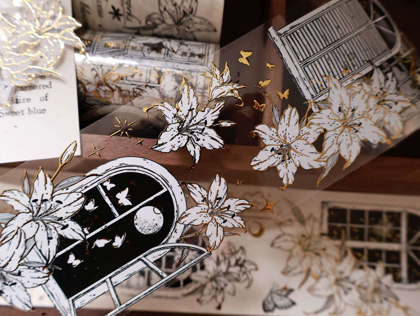 YiEr Vol14【Lily Window】Lily Washi Tape and PET Stickers