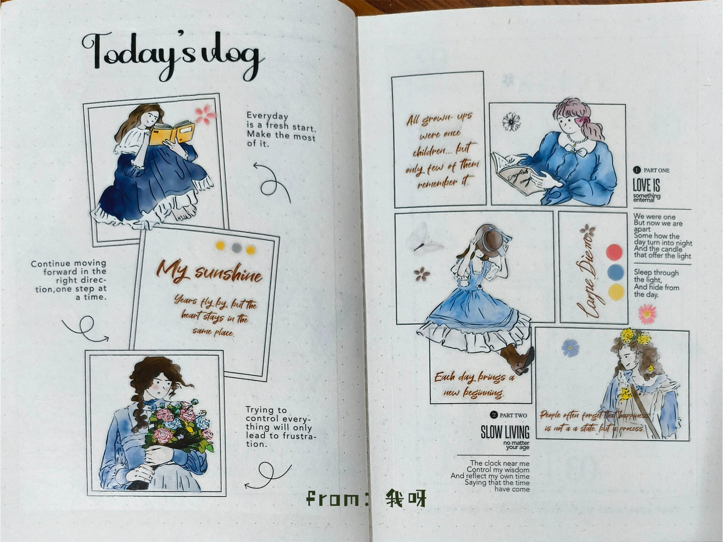 A Little Studio Vol2【Picking up the Light Girl】Washi Pet Light retro Tape