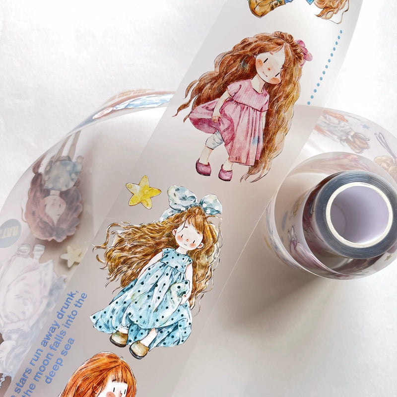 Seahorse Forest Vol3【A18#XiaoNan】Original Character Design Journal Washi/Matte PET Tape