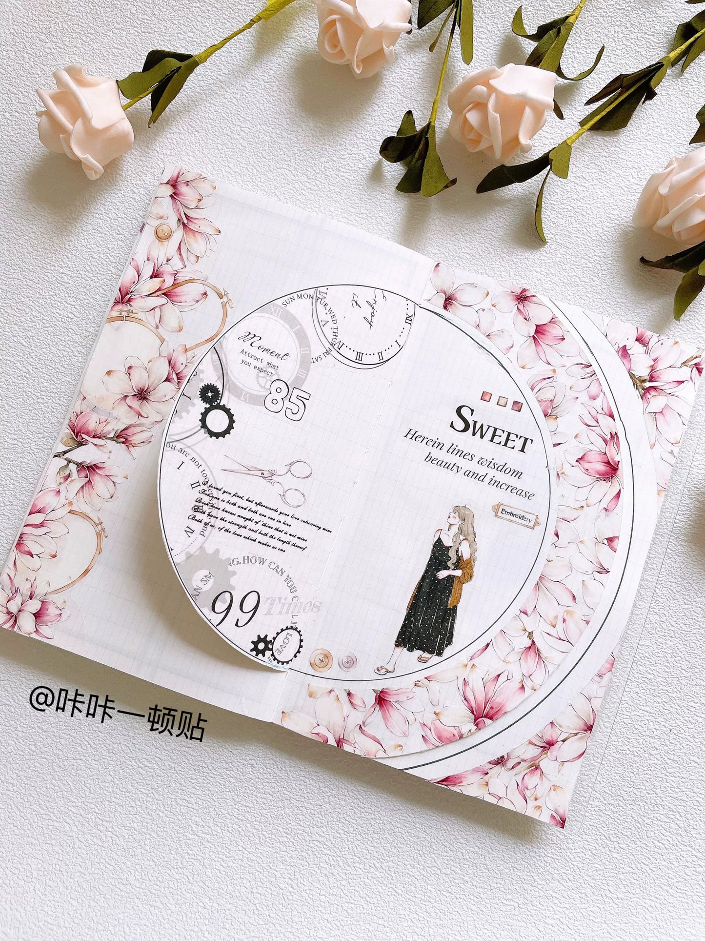YiEr Vol11【Time Cruise】Orginal Design Washi/Pet Floral Tape Light Retro Landscaping Stickers
