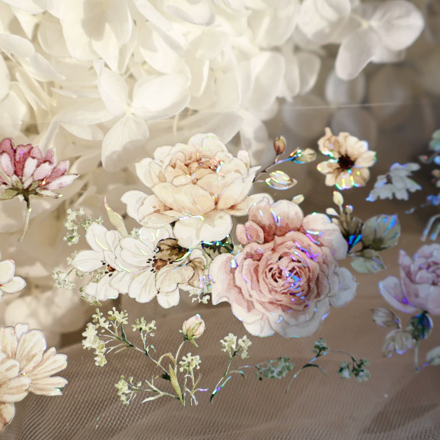 YiEr Vol13【Half Creek Moon】Orginal Design Washi/Pet Floral Tape Light Retro Landscaping Stickers