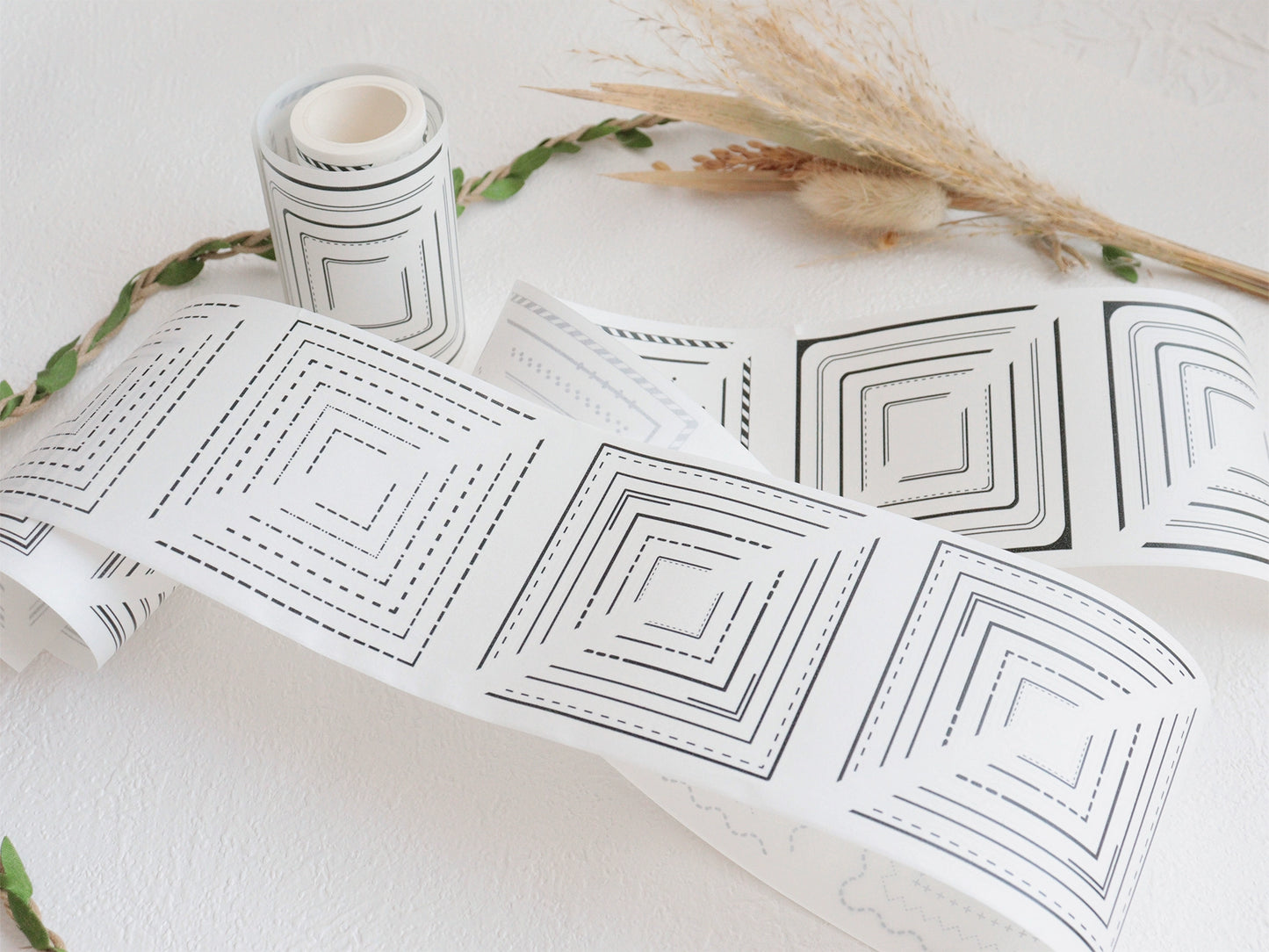 A Little Studio【Corner】Pre-cut Washi Paper Tape Basic Line Layout Collage
