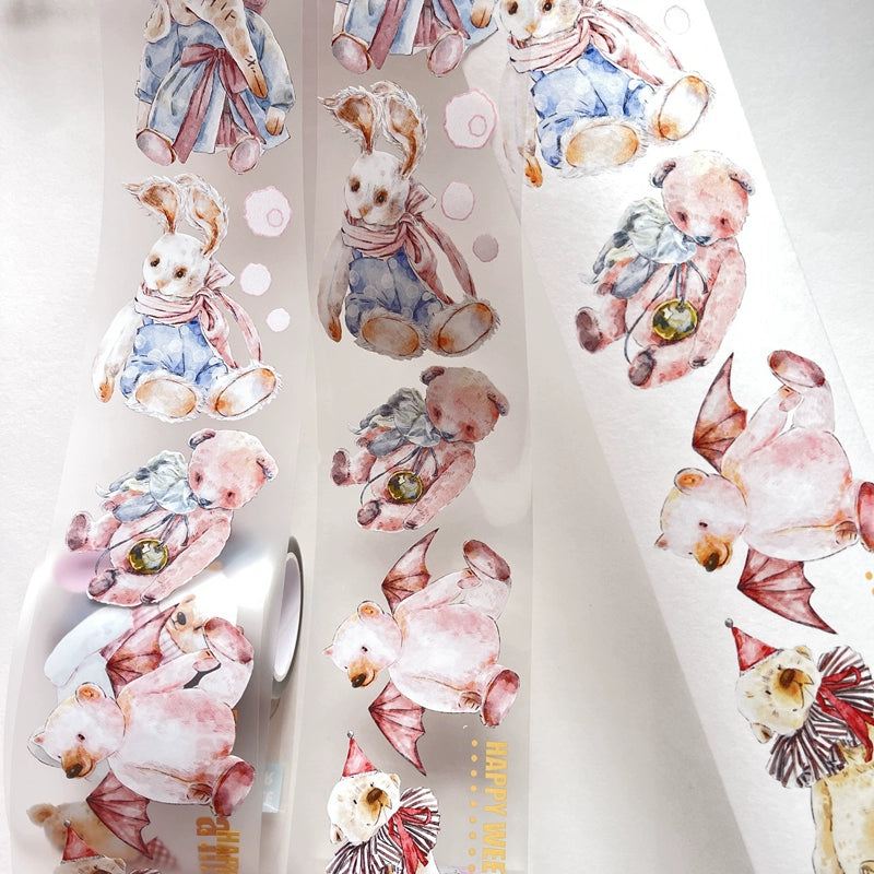 Seahorse Forest Vol3【A14#Doll】Original Character Design Journal Washi/Matte PET Tape
