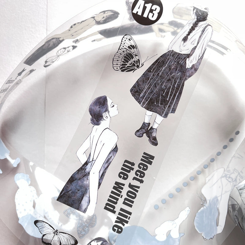 Seahorse Forest Vol3【A13#Qing Huan】Original Character Design Journal Washi/Matte PET Tape