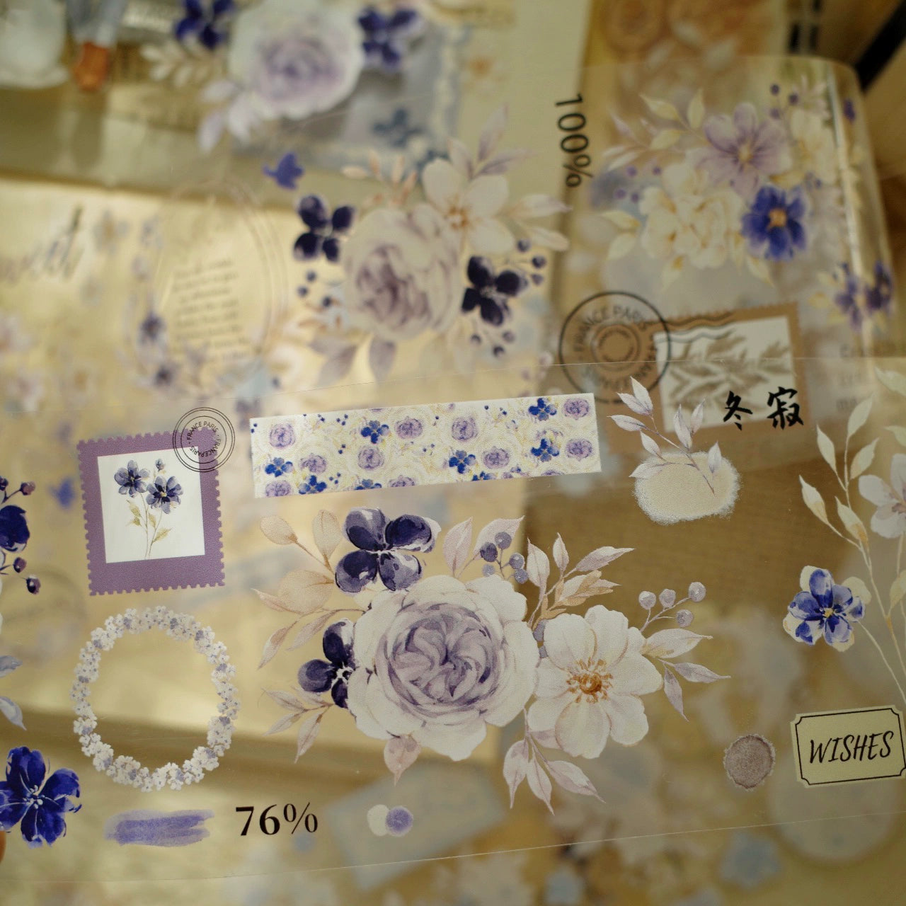 YiEr【Winter Silence】Orginal Design Washi/Pet Tape Light Retro Stickers