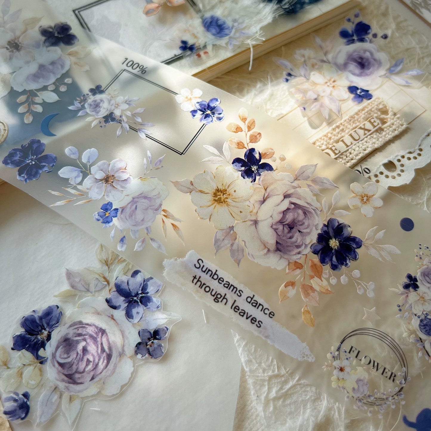 YiEr【Winter Silence】Orginal Design Washi/Pet Tape Light Retro Stickers