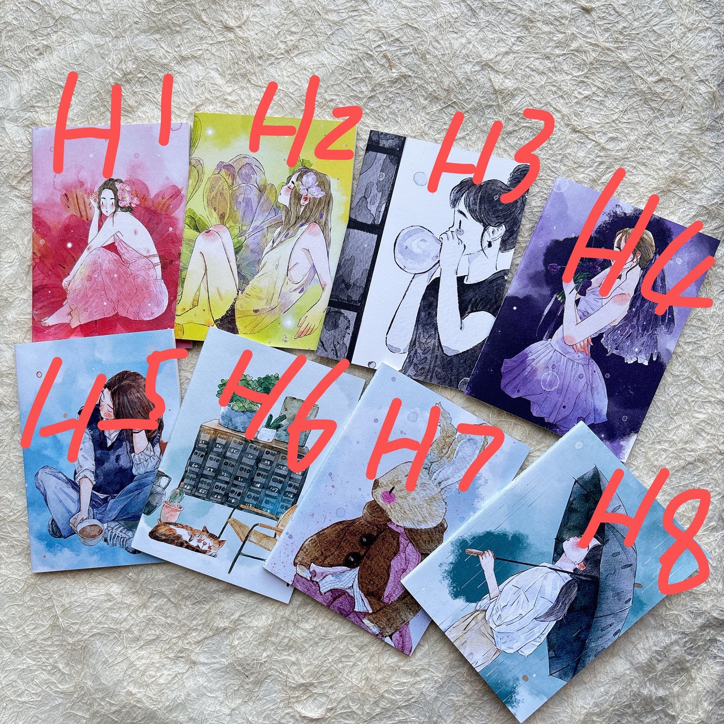 DingDing Vol9【8 Pcs 9*12.5cm Person Cover Travel Notebook】,Washi Sticker Book,Passport, Blank Inner Pages,for Junk Journal,Journaling,Scrapbooking