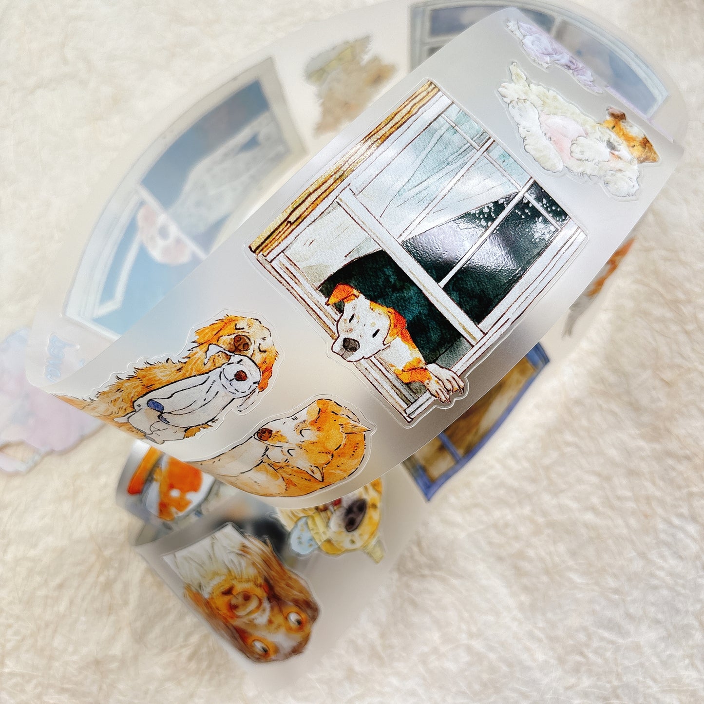 DingDing Washi Tape Set-2 (55+TN-6) Washi PET Tape Stickers,Original Designs,Fashion Characters Figures for Scrapbooks Supplies,Journaling,Junk Journal,Bullet Journals,Planners