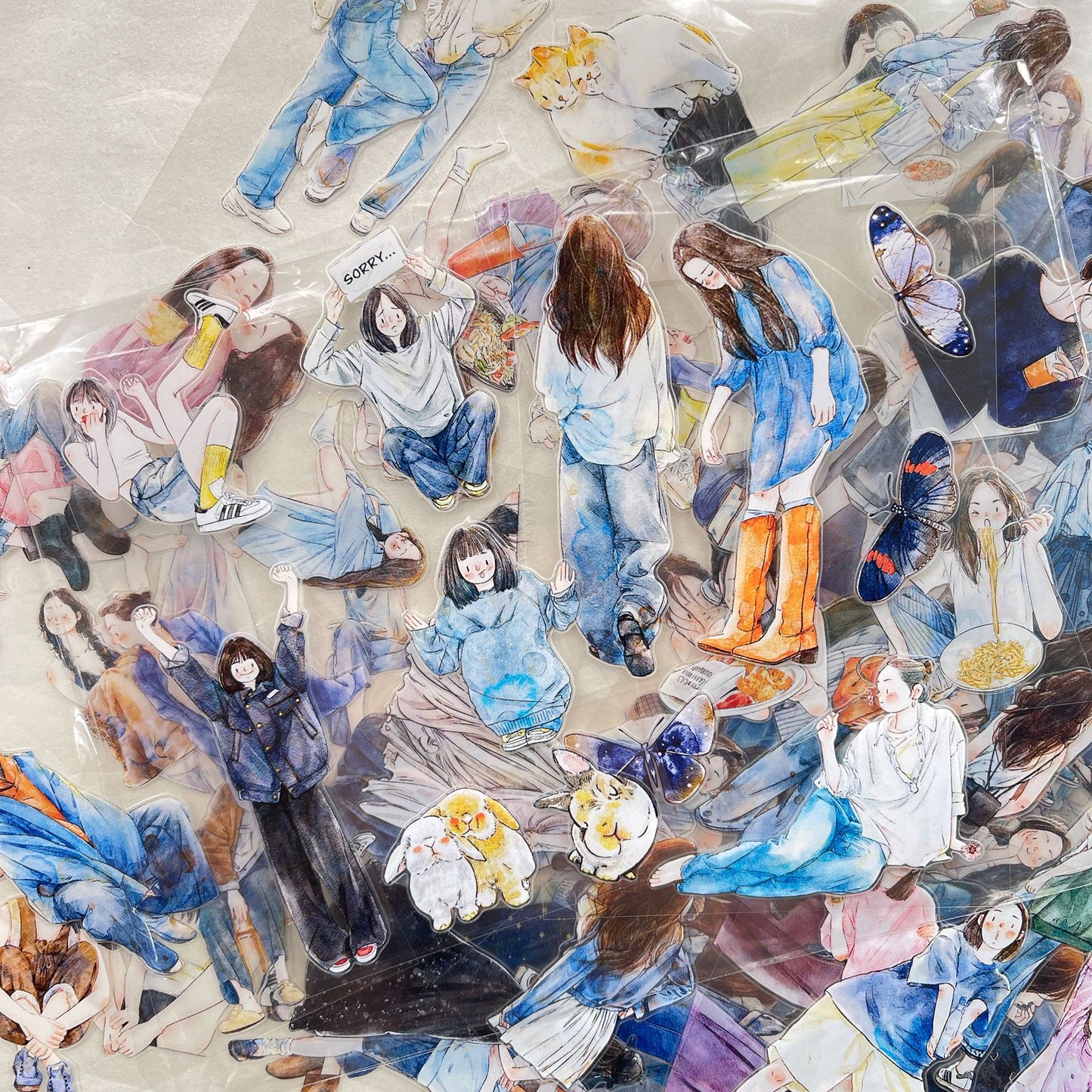 ‌DingDing【M6】Mini Pre-Cut 117PCS Archive Vintage Portrait Stickers,Limited Edition Classic Collection for DIY Journal, Scrapbook & Crafts