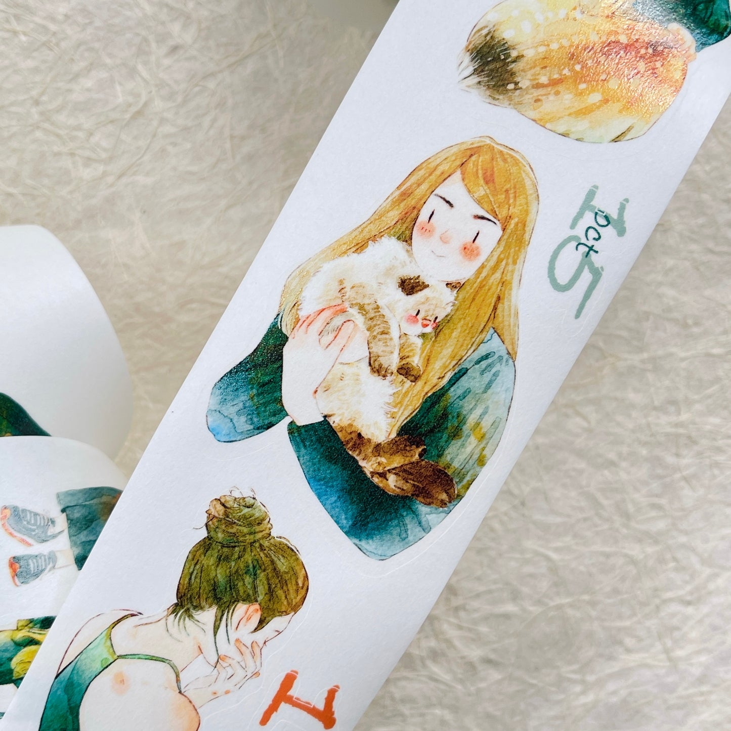 DingDing 2026 Annual Special Edition,Pre-Cut Clear Pet Tape Stickers,365 Days-T7 No Loop-Undated Calendar Tape,Original Vintage Design for Scrapbooks Supplies,Junk Journal