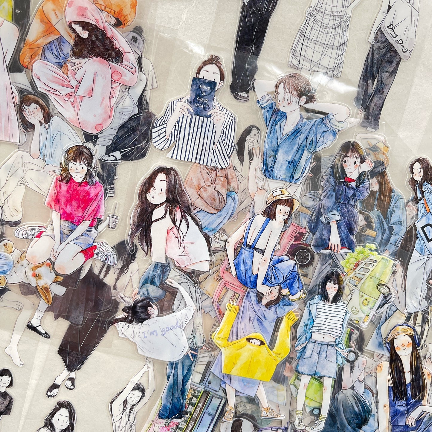 ‌DingDing【M5】Mini Pre-Cut 121PCS Archive Vintage Portrait Stickers,Limited Edition Classic Collection for DIY Journal, Scrapbook & Crafts