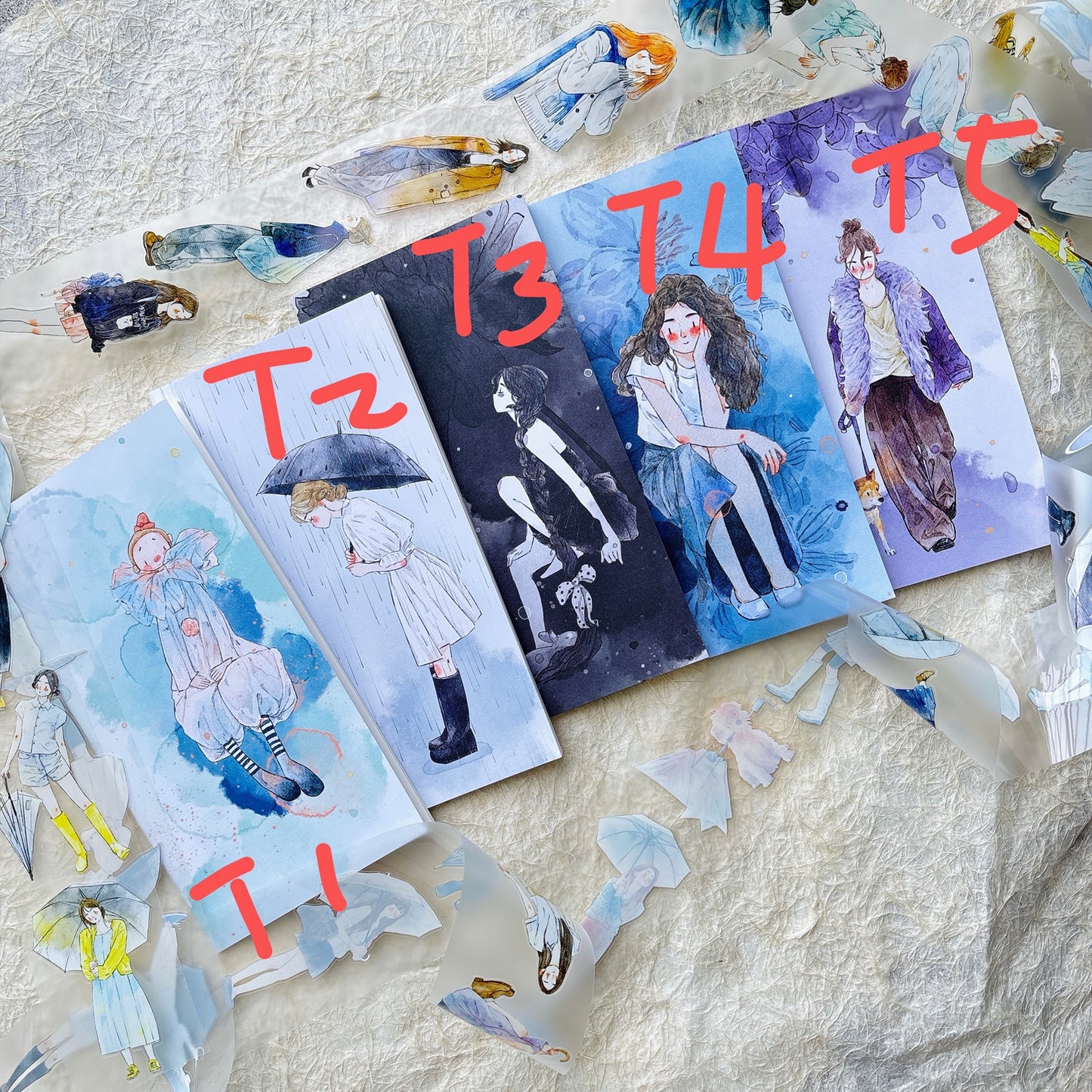 DingDing Vol14【10 Pcs 21x11cm,0.7kg TN Notebook】,Washi Sticker Book,Passport, Blank Inner Pages,for Junk Journal,Journaling,Scrapbooking
