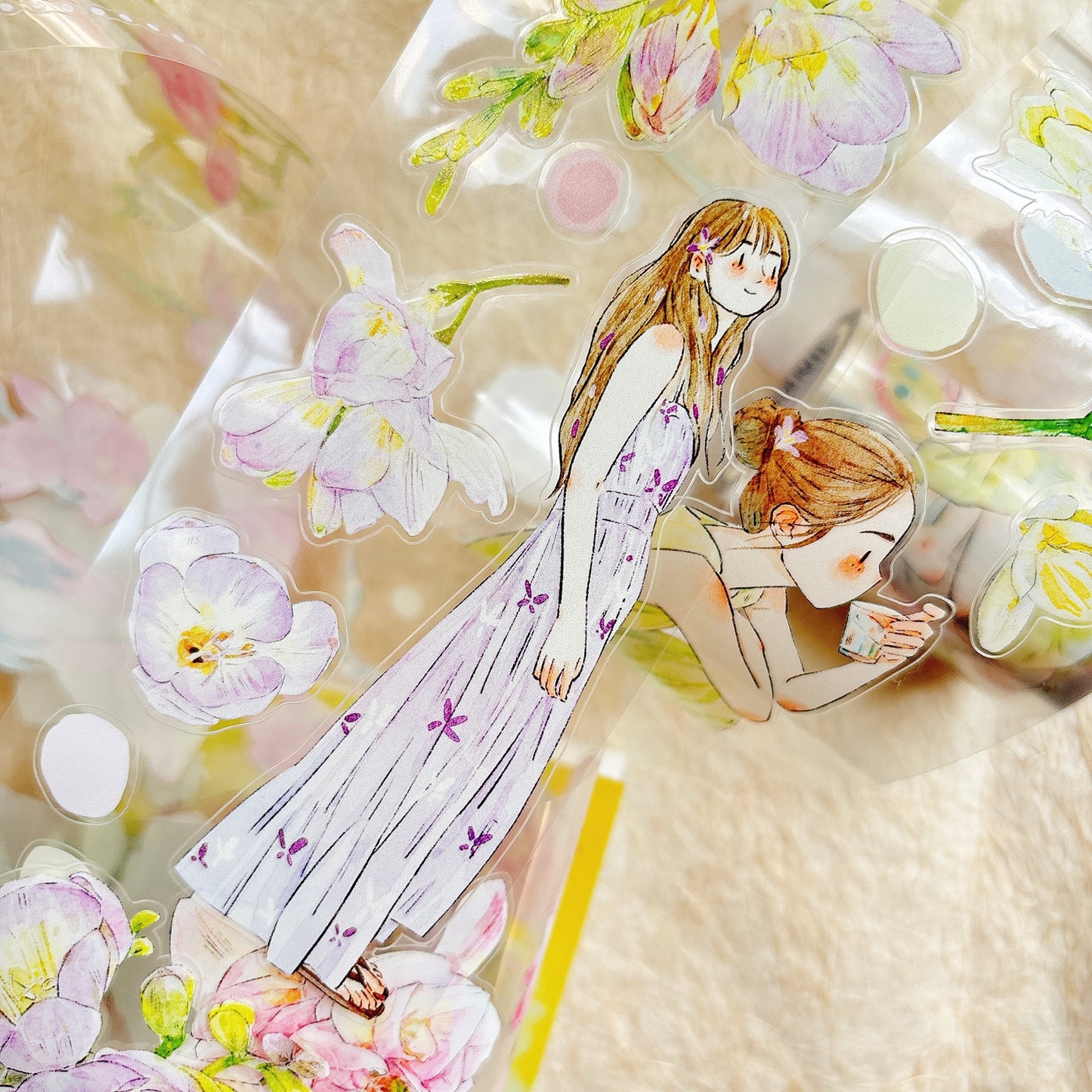Seahorse Forest Vol10【A55#Appearance】Vintage Scene Original Design Pre-Cut Washi/PET Tape Stickers,for Scrapbook Supplies,Junk Journal Supplies