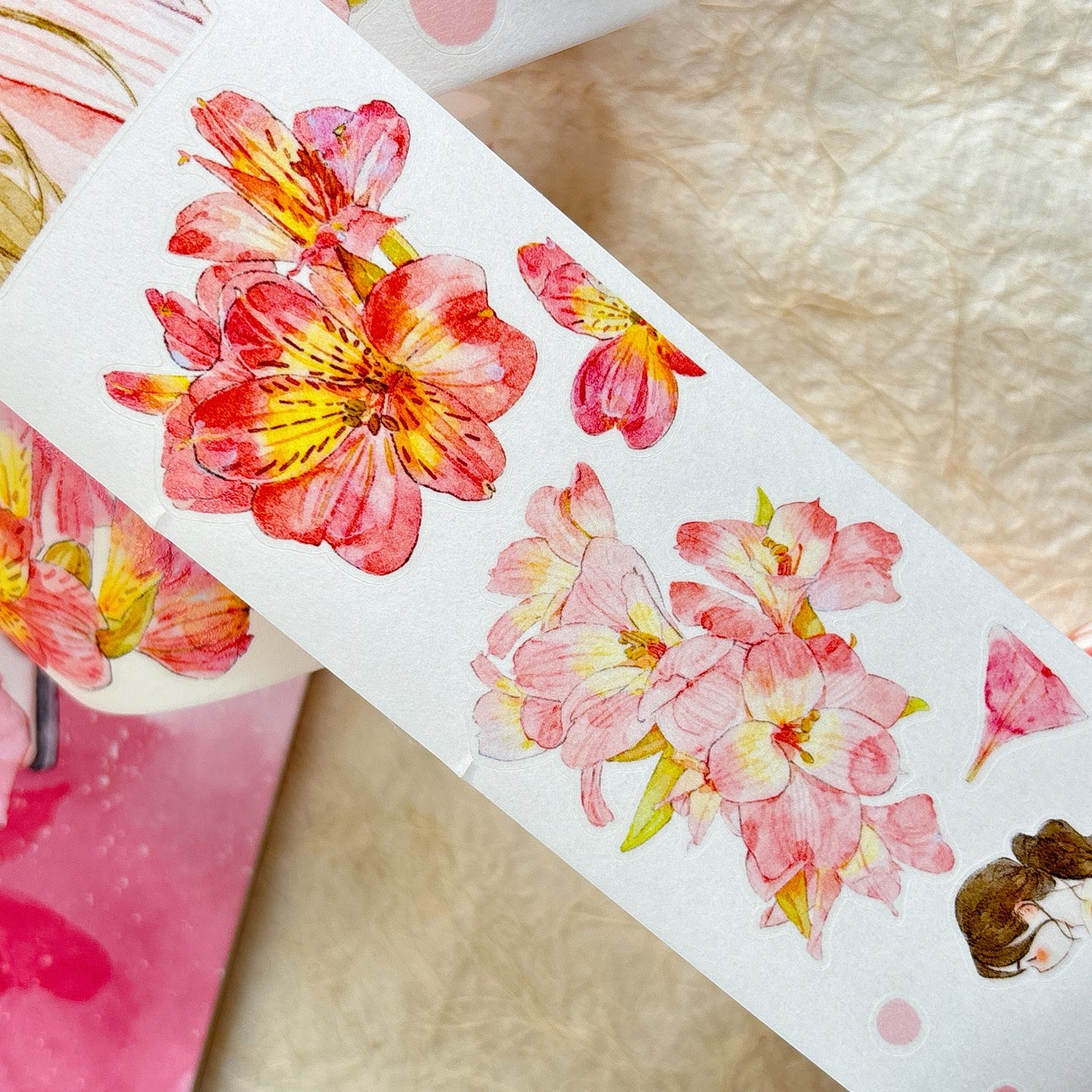 Seahorse Forest Vol10【A54#Facial Expression】,Vintage Scene Washi/PET Tape Stickers,for Scrapbook Supplies,Scrapbook Tape Stickers,Junk Journal Supplies
