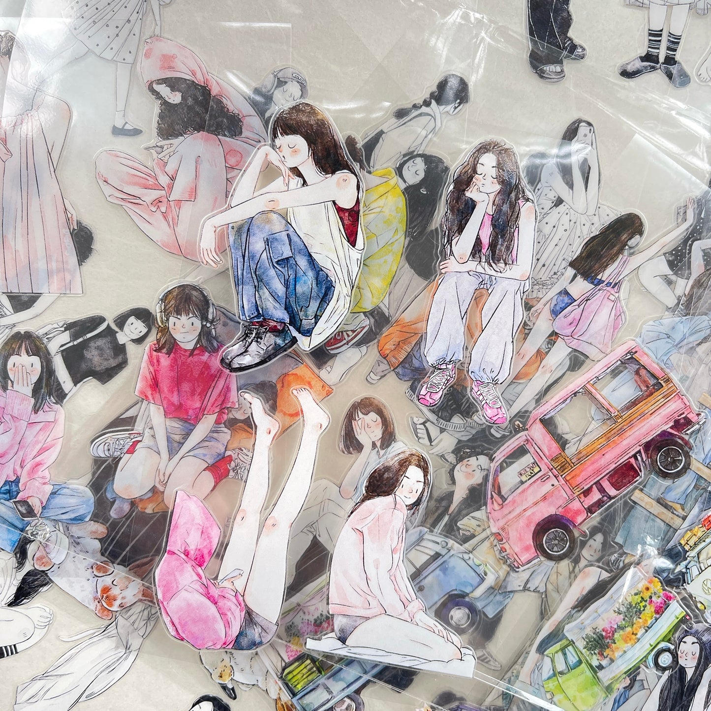 ‌DingDing【M5】Mini Pre-Cut 121PCS Archive Vintage Portrait Stickers,Limited Edition Classic Collection for DIY Journal, Scrapbook & Crafts