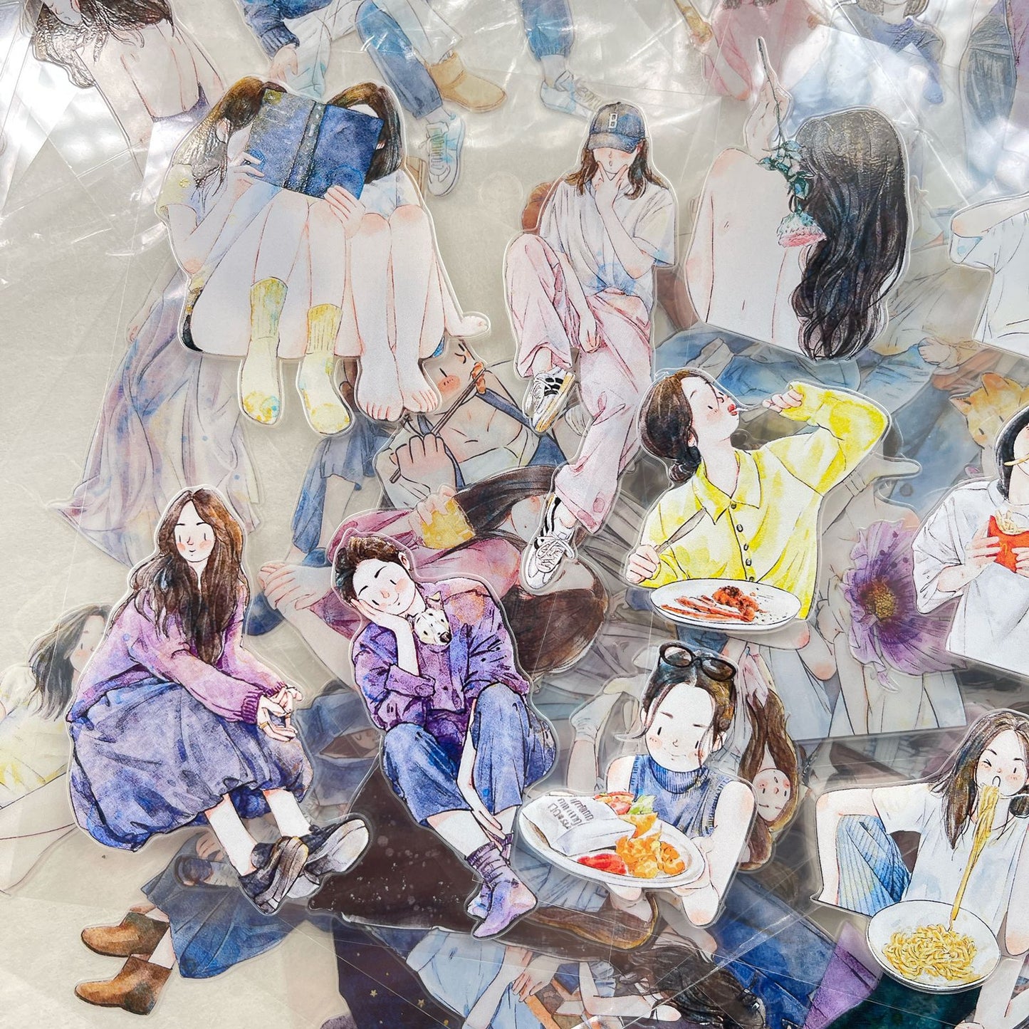 ‌DingDing【M6】Mini Pre-Cut 117PCS Archive Vintage Portrait Stickers,Limited Edition Classic Collection for DIY Journal, Scrapbook & Crafts