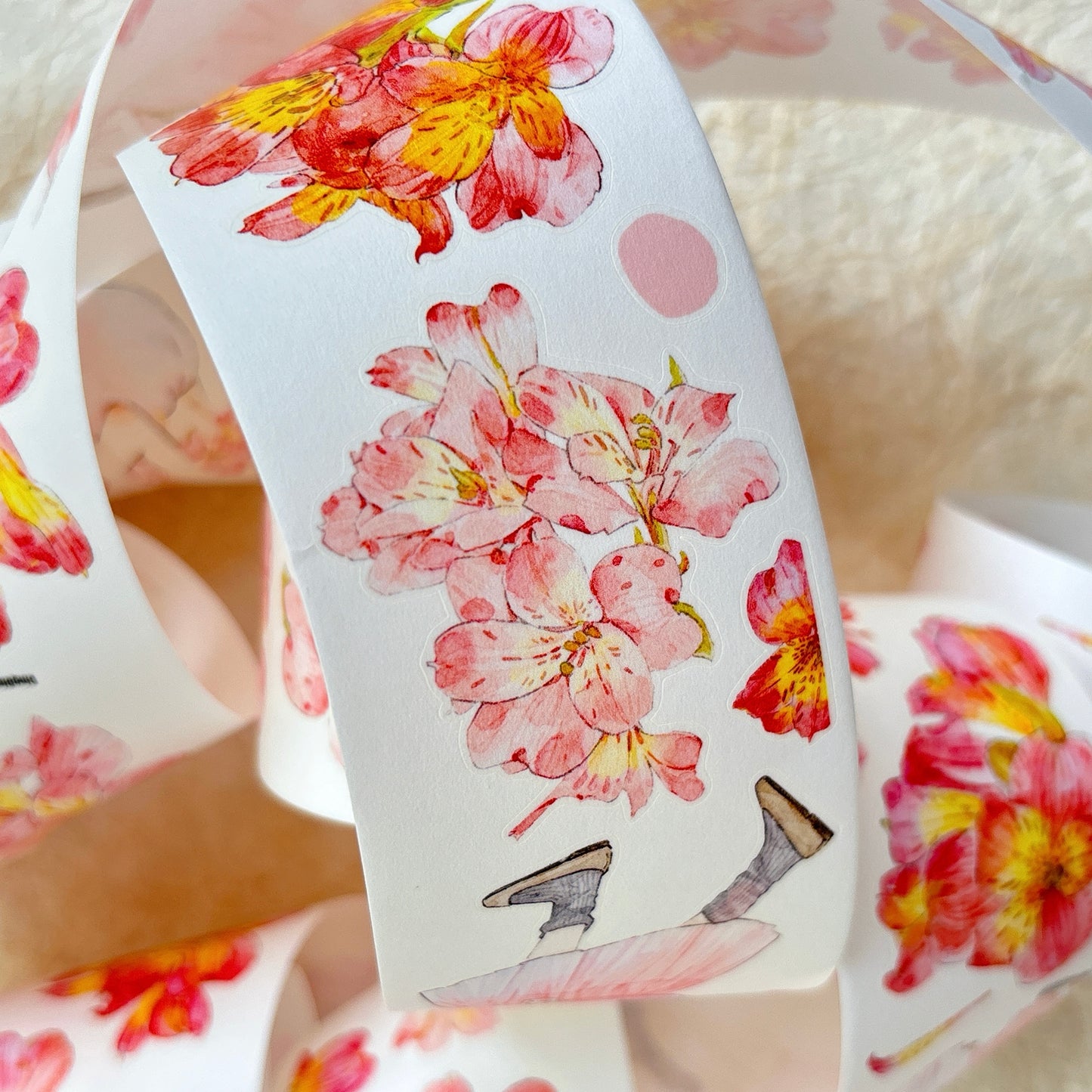 Seahorse Forest Vol10【A54#Facial Expression】,Vintage Scene Washi/PET Tape Stickers,for Scrapbook Supplies,Scrapbook Tape Stickers,Junk Journal Supplies