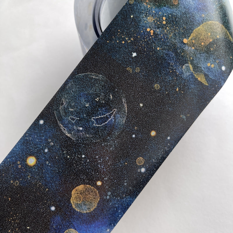 DingDing Vol4【12#Stars and Moon】Original Design Washi Matte PET Journal Tape Versatile Collage Materials