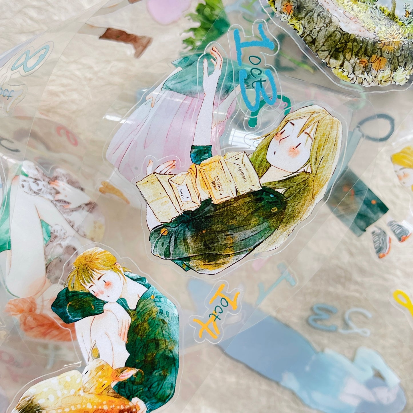 DingDing 2026 Annual Special Edition,Pre-Cut Clear Pet Tape Stickers,365 Days-T7 No Loop-Undated Calendar Tape,Original Vintage Design for Scrapbooks Supplies,Junk Journal