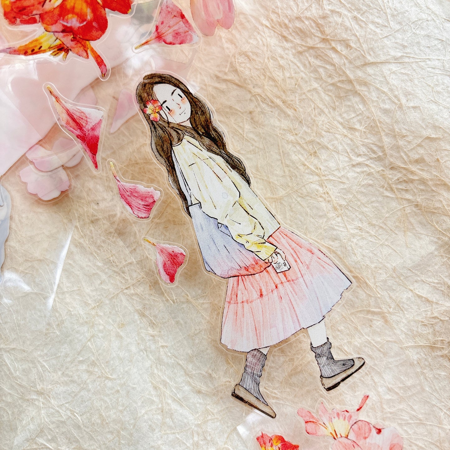 Seahorse Forest Vol10【A54#Facial Expression】,Vintage Scene Washi/PET Tape Stickers,for Scrapbook Supplies,Scrapbook Tape Stickers,Junk Journal Supplies