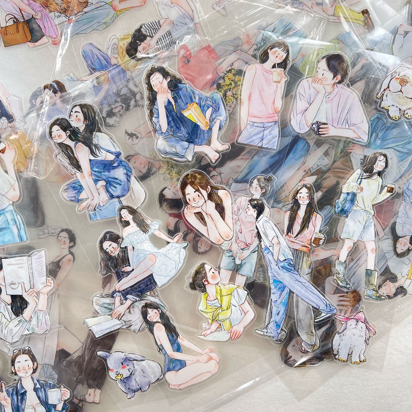 ‌DingDing【M4】Mini Pre-Cut 138PCS Archive Vintage Portrait Stickers,Limited Edition Classic Collection for DIY Journal, Scrapbook & Crafts