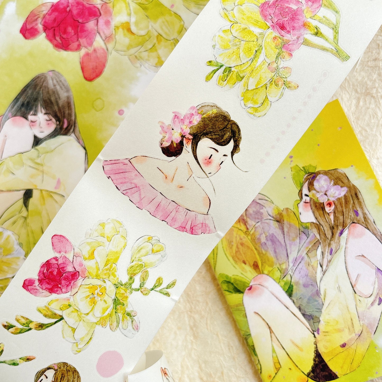 Seahorse Forest Vol10【A55#Appearance】Vintage Scene Original Design Pre-Cut Washi/PET Tape Stickers,for Scrapbook Supplies,Junk Journal Supplies