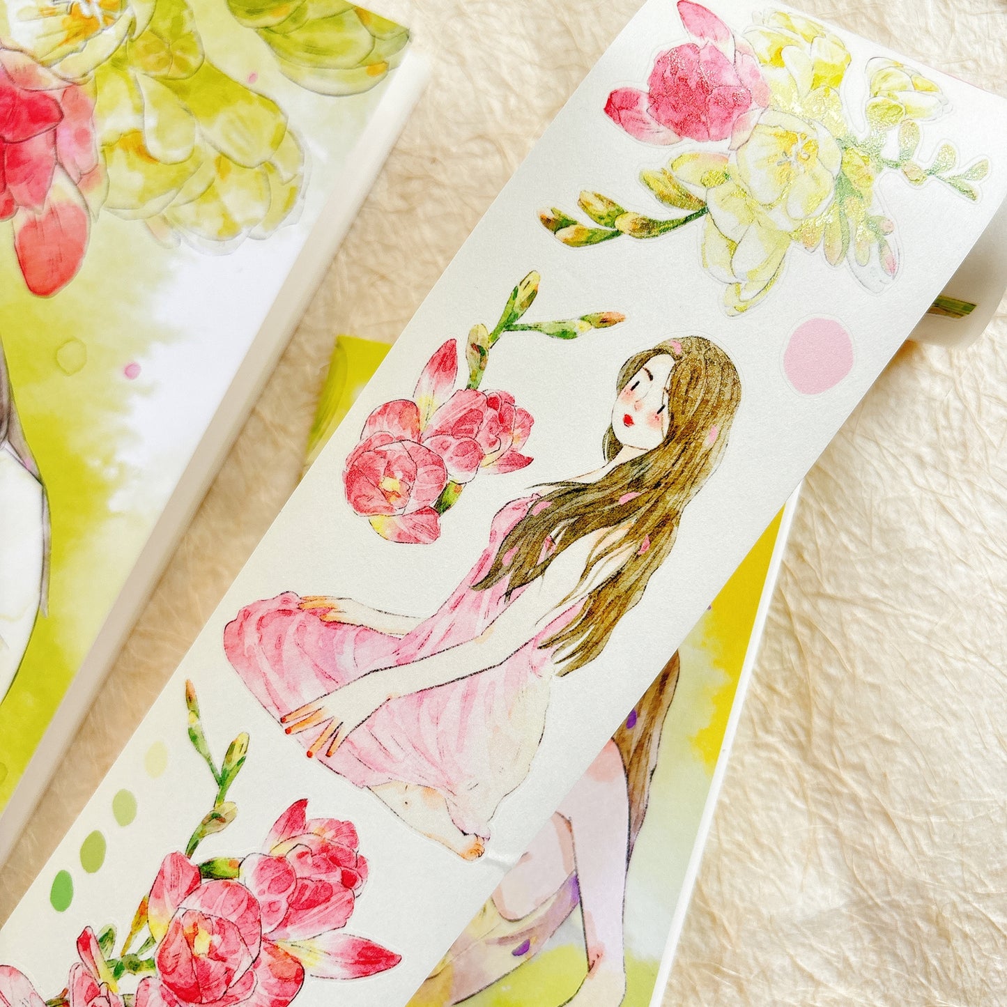 Seahorse Forest Vol10【A55#Appearance】Vintage Scene Original Design Pre-Cut Washi/PET Tape Stickers,for Scrapbook Supplies,Junk Journal Supplies