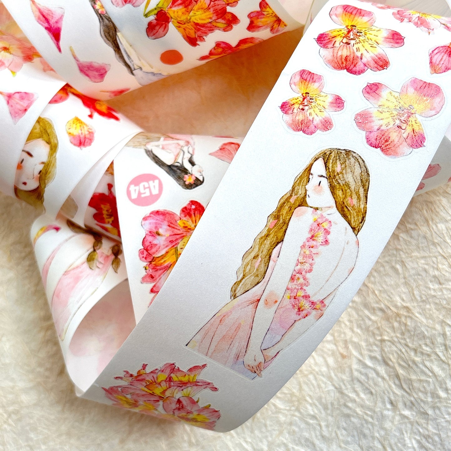 Seahorse Forest Vol10【A54#Facial Expression】,Vintage Scene Washi/PET Tape Stickers,for Scrapbook Supplies,Scrapbook Tape Stickers,Junk Journal Supplies
