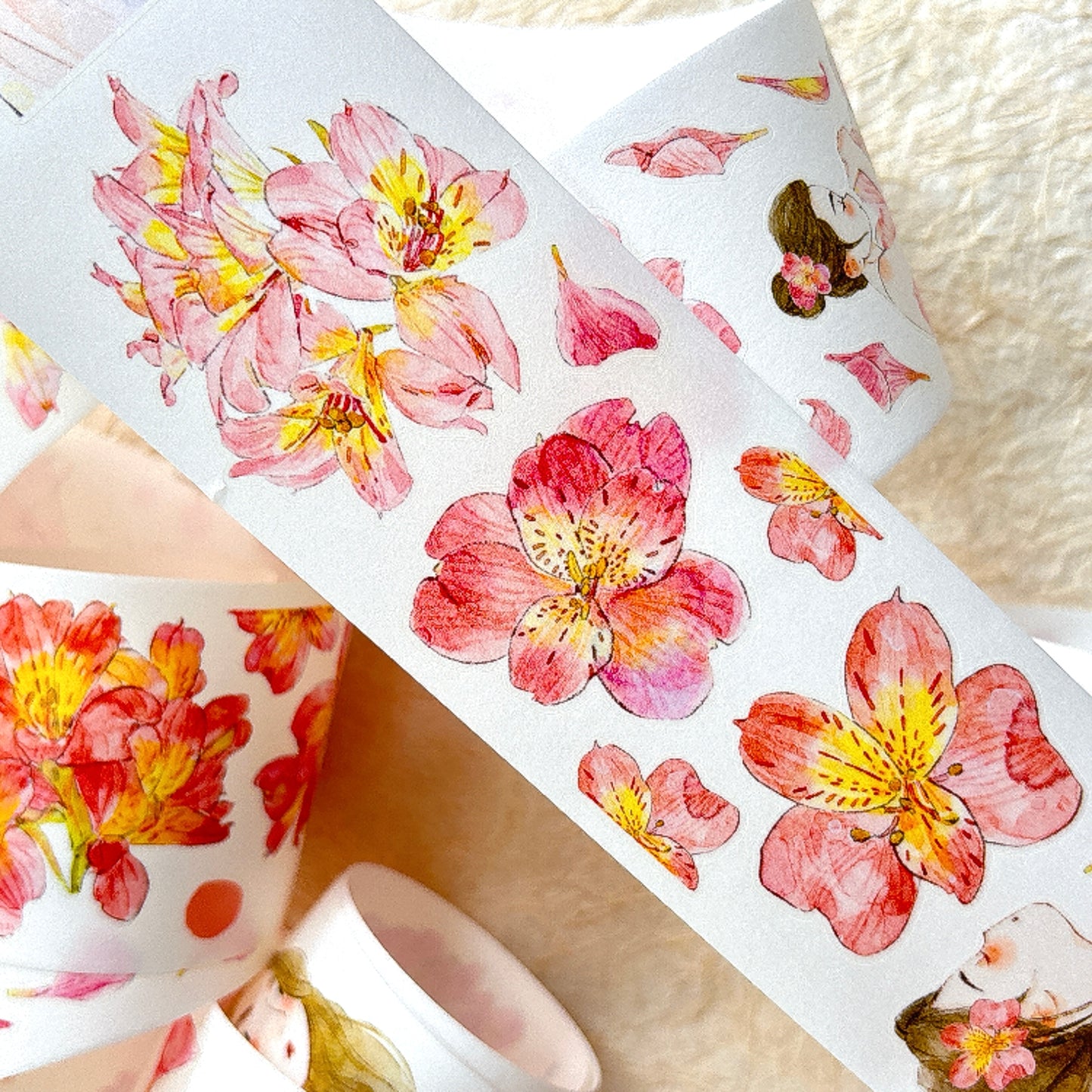 Seahorse Forest Vol10【A54#Facial Expression】,Vintage Scene Washi/PET Tape Stickers,for Scrapbook Supplies,Scrapbook Tape Stickers,Junk Journal Supplies