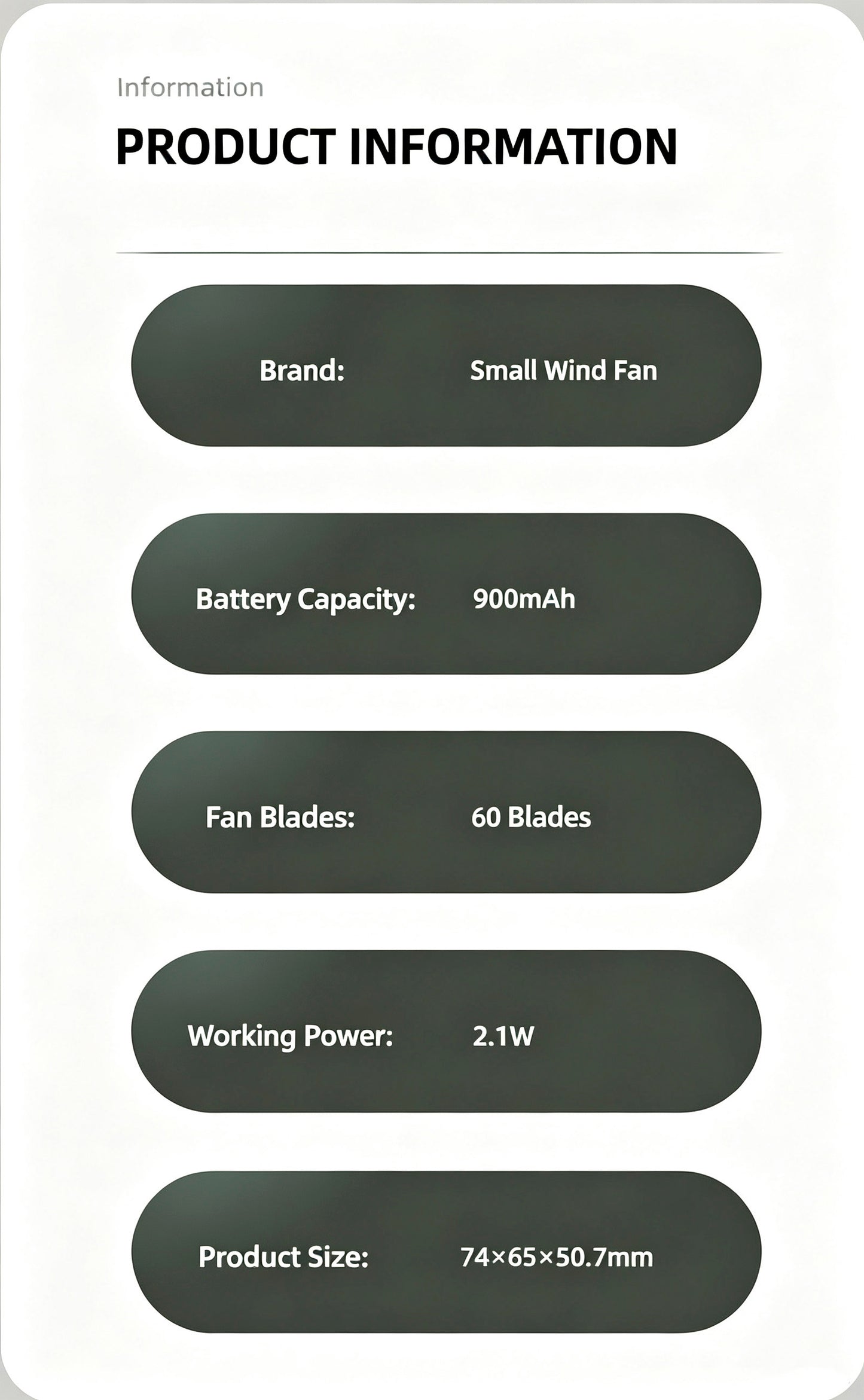 ‌Mini Cyclone-160g Bladeless Clip Fan, der überall hin mitkommt. 3 Geschwindigkeiten. 900 mAh. Silikonclip. Überall befestigbar. Freihändige Kühlung.