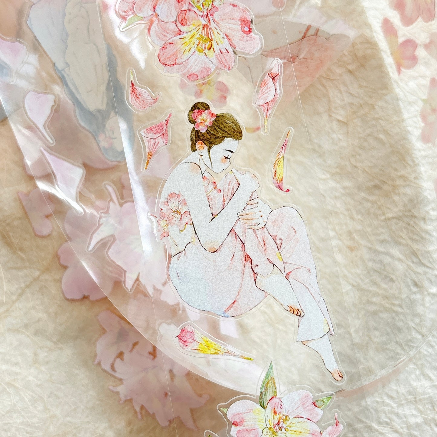 Seahorse Forest Vol10【A54#Facial Expression】,Vintage Scene Washi/PET Tape Stickers,for Scrapbook Supplies,Scrapbook Tape Stickers,Junk Journal Supplies