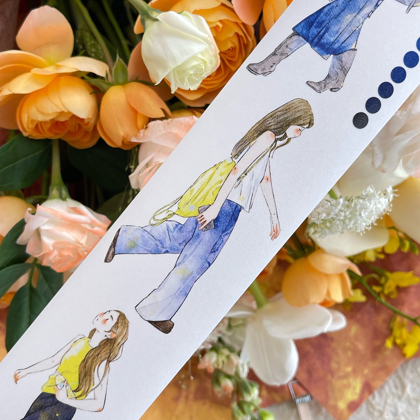 DingDing Vol14【51#Rush】Original Design Kiss-Cut Washi PET Tape Stickers,for Scrapbook Supplies,Journaling,Junk Journal,Bullet Journal,Planner Stickers