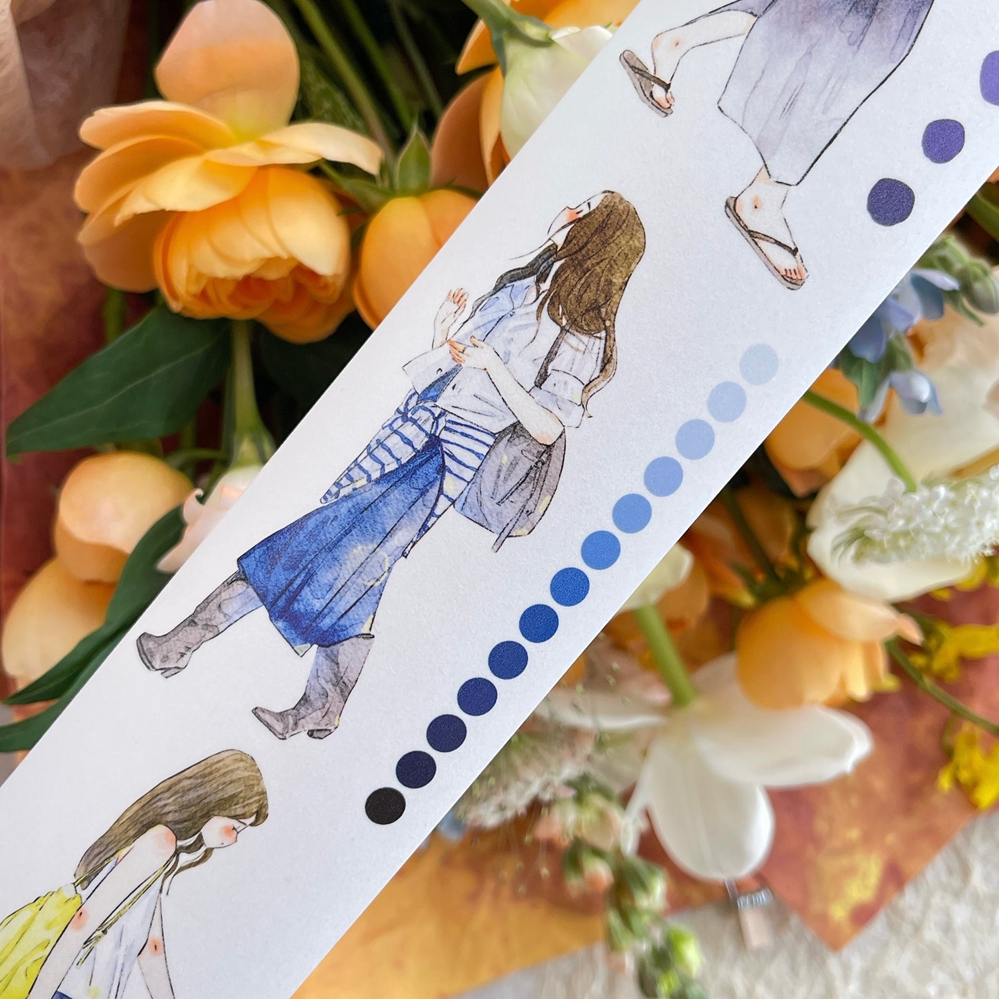 DingDing Vol14【51#Rush】Original Design Kiss-Cut Washi PET Tape Stickers,for Scrapbook Supplies,Journaling,Junk Journal,Bullet Journal,Planner Stickers