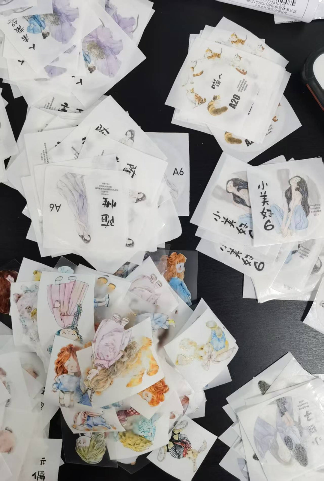 DingDing 【Summer Festival Mystery Lucky Bag】Random Paper Tape Samples, Sticky Notes, Stickers, Cards, Envelope & Surprise Limited Notebook | Small & Large Size, 4 Styles Each | Random Drop, Stationery Surprise Pack