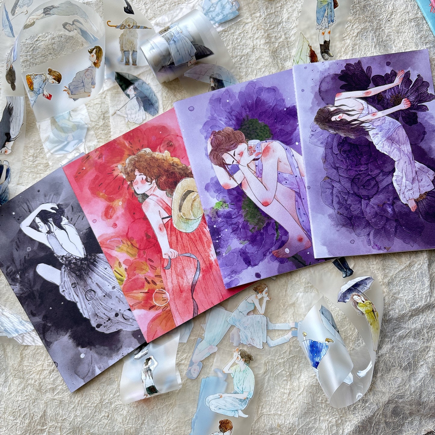 DingDing Vol14【8 Pcs 21x14.2cm,0.75kg A5 Notebook】,Washi Sticker Book,Passport, Blank Inner Pages,for Junk Journal,Journaling,Scrapbooking