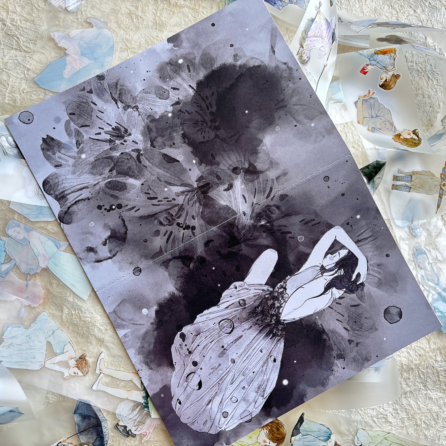 DingDing Vol14【8 Pcs 21x14.2cm,0.75kg A5 Notebook】,Washi Sticker Book,Passport, Blank Inner Pages,for Junk Journal,Journaling,Scrapbooking