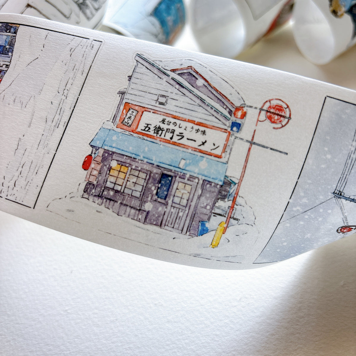 DingDing Vol.17【65#There is Winter】Original Design Pre-Cut Washi/PET Tape Stickers,for Scrapbook Supplies,Journaling,Junk Journal,Bullet Journal,Planner Stickers
