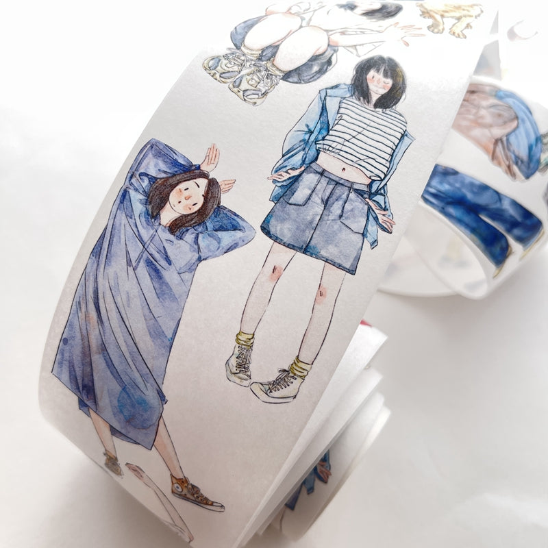 Seahorse Forest Vol1【A2#Little Emotions】Original Character Design Journal Washi/Matte PET Tape Versatile Collage Material