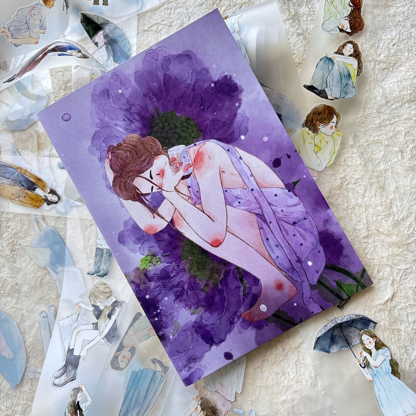 DingDing Vol14【8 Pcs 21x14.2cm,0.75kg A5 Notebook】,Washi Sticker Book,Passport, Blank Inner Pages,for Junk Journal,Journaling,Scrapbooking
