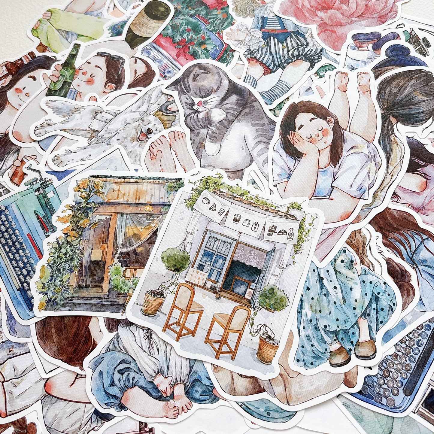 DingDing【96 Pcs Irregularly Shaped Bookmark】,Original Design Note Sheets, Card,Gifts for Readers, Page Marker Book Markers