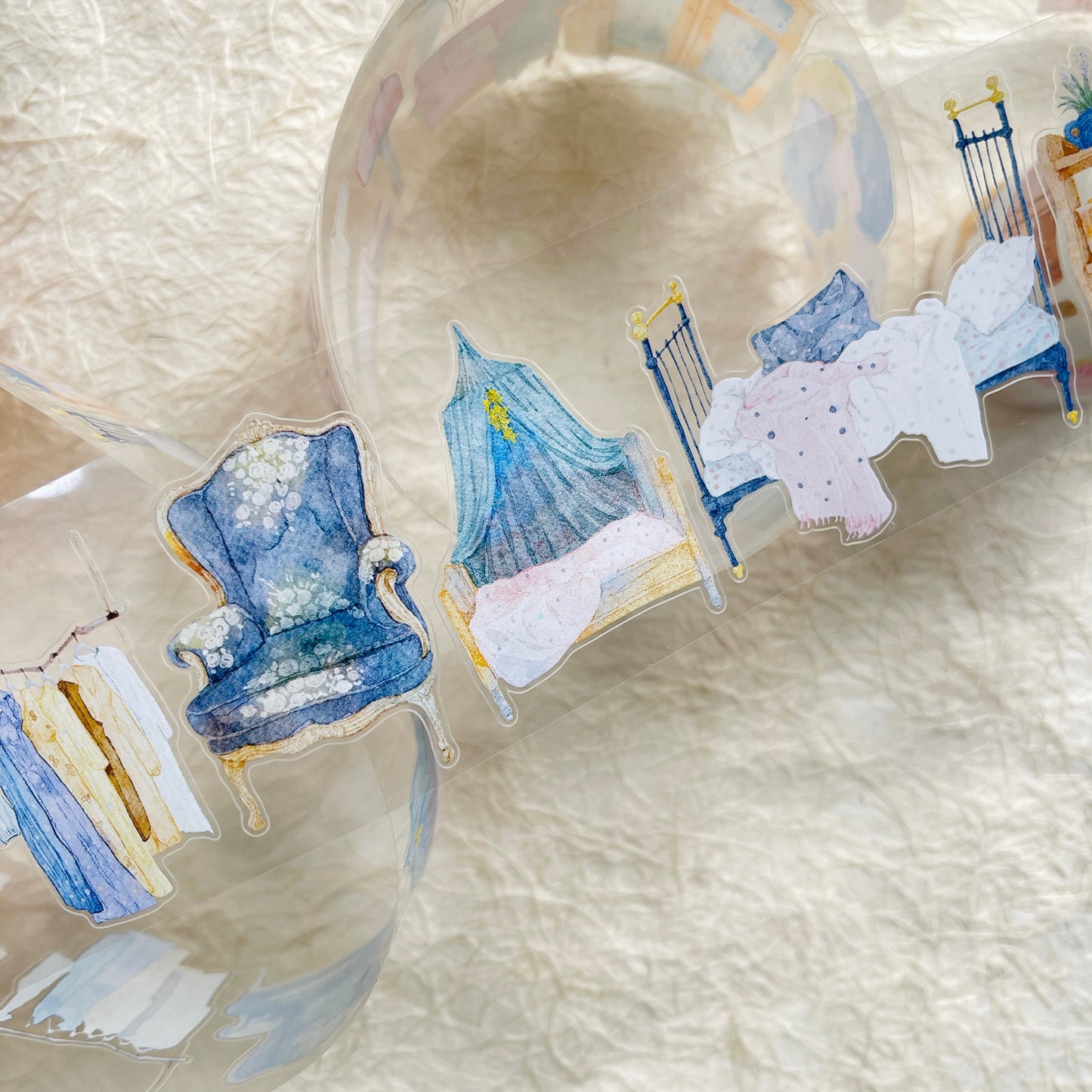 NuNu(DingDing) Vol1【N03 Leave a Blank Space in Life】Salt Style Washi/PET Tape Stickers,for Scrapbook Supplies,Scrapbook Tape Stickers,Junk Journal Supplies