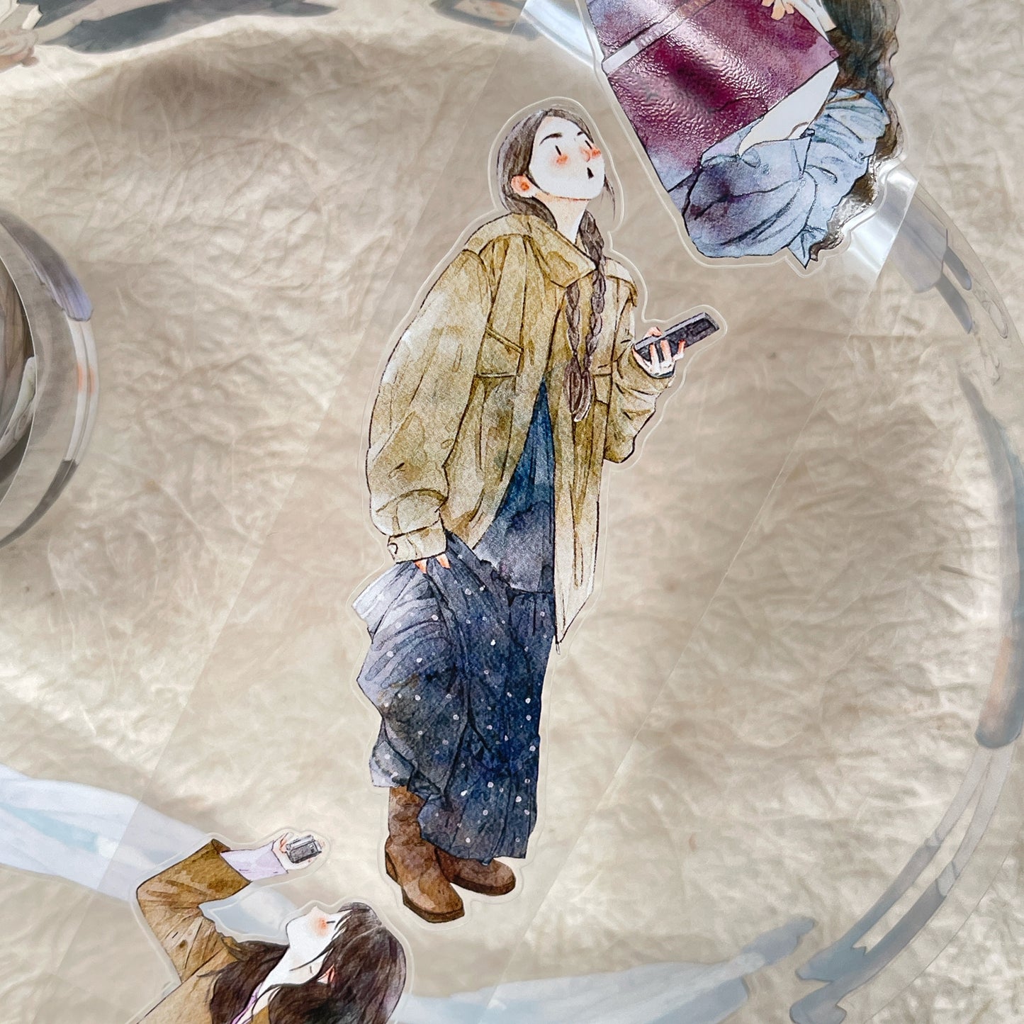 DingDing Vol12【44#Colors of Autumn】Original Design Pre-Cut Washi/PET Tape Stickers,for Scrapbook Supplies,Journaling,Junk Journal,Bullet Journal,Planner Stickers