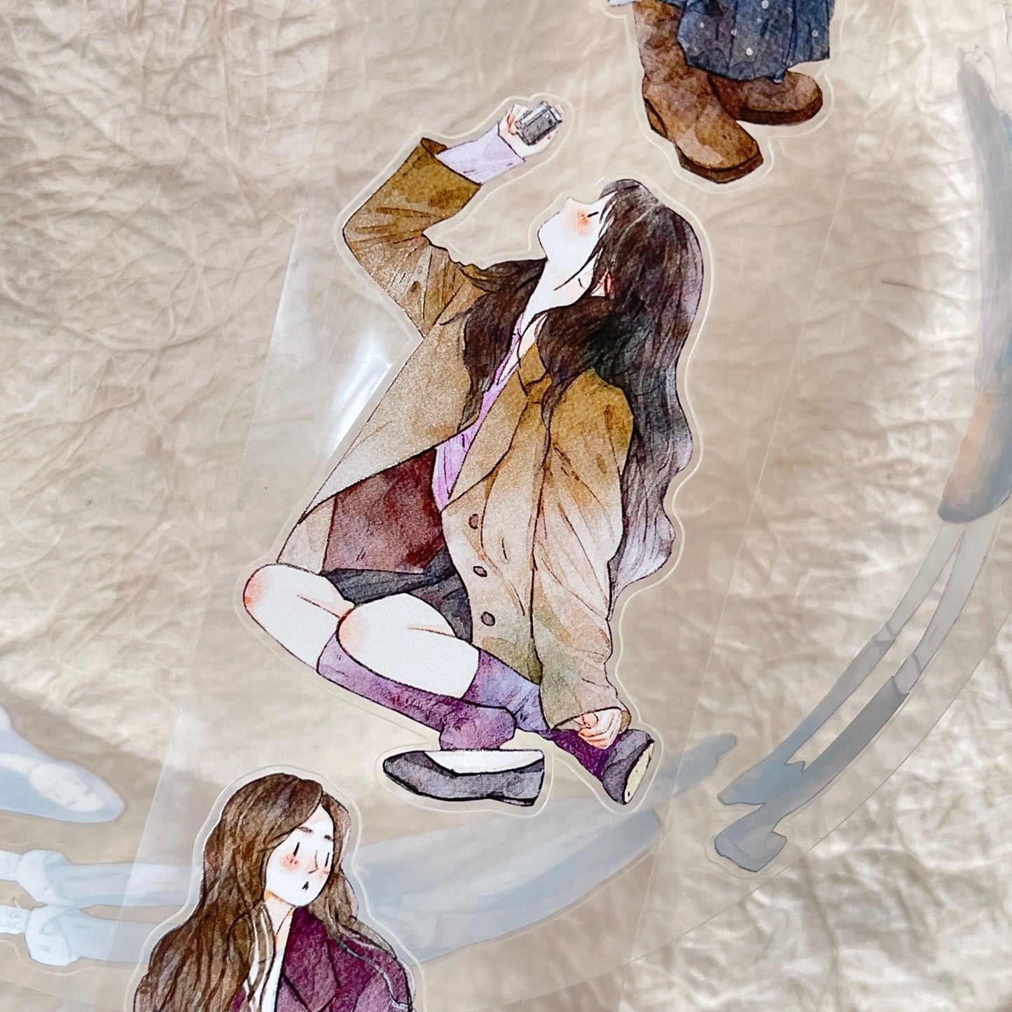 DingDing Vol12【44#Colors of Autumn】Original Design Pre-Cut Washi/PET Tape Stickers,for Scrapbook Supplies,Journaling,Junk Journal,Bullet Journal,Planner Stickers