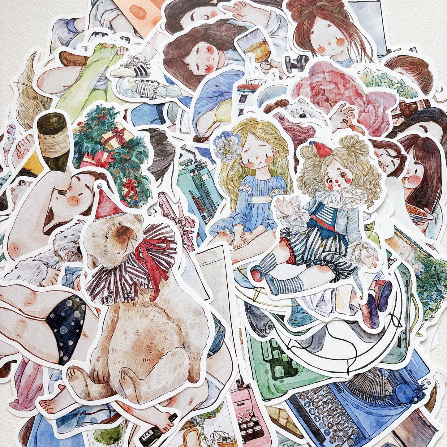 DingDing【96 Pcs Irregularly Shaped Bookmark】,Original Design Note Sheets, Card,Gifts for Readers, Page Marker Book Markers