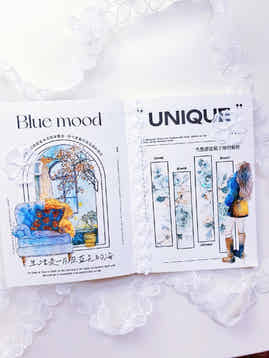 DingDing Washi Tape Set-2 Rolls(44+45) Washi/PET Tape Stickers,Original Designs,Fashion Characters Figures for Scrapbooks Supplies,Journaling,Junk Journal,Bullet Journals,Planners