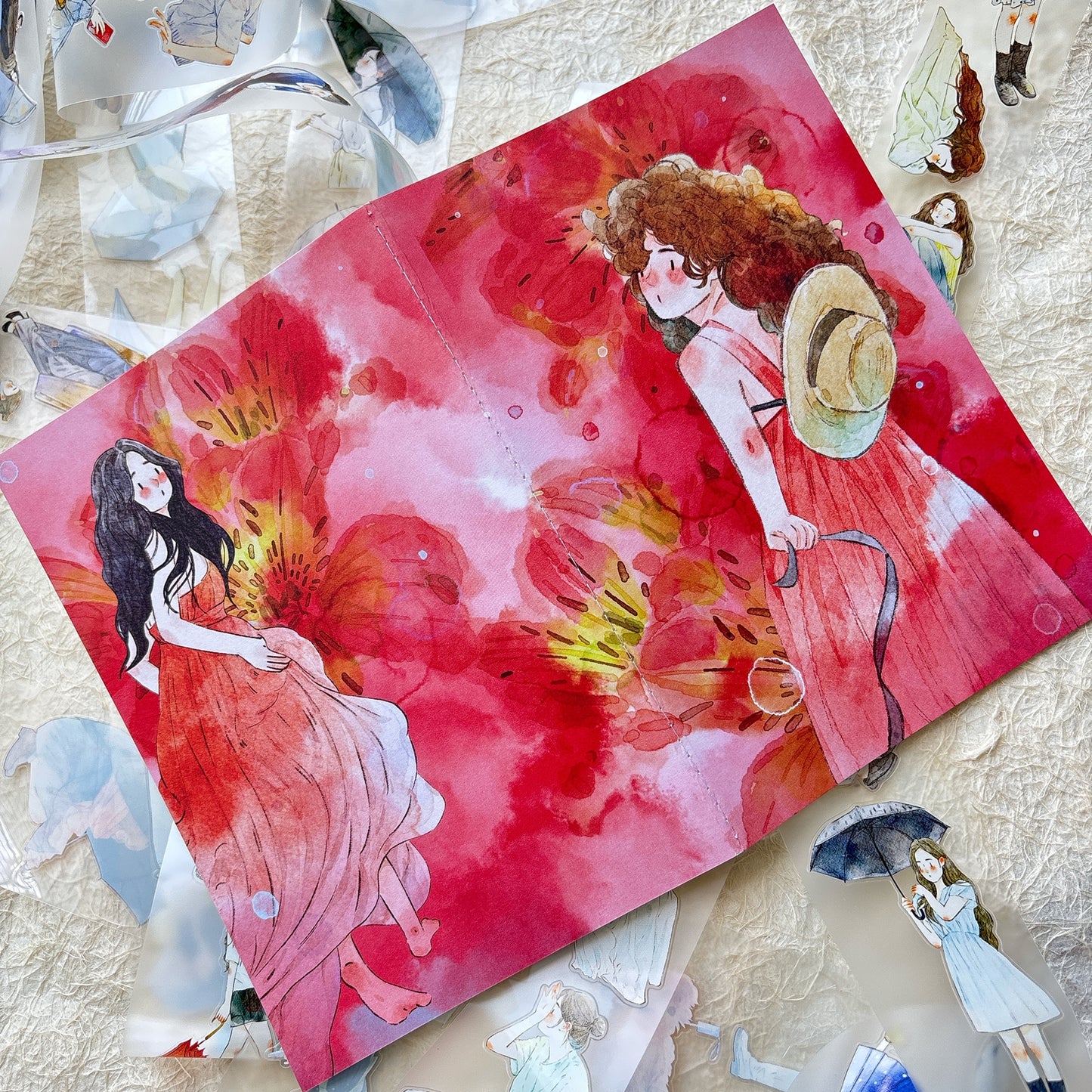 DingDing Vol14【8 Pcs 21x14.2cm,0.75kg A5 Notebook】,Washi Sticker Book,Passport, Blank Inner Pages,for Junk Journal,Journaling,Scrapbooking