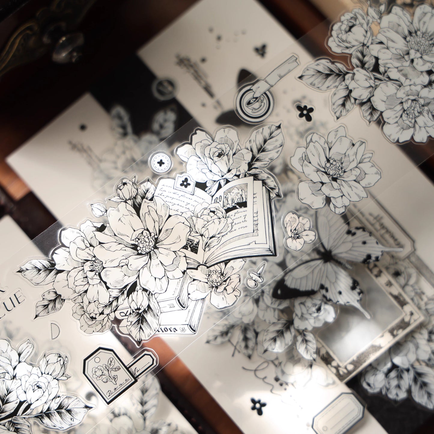 YiEr Vol16【Flower Language Collection】Floral Washi Tape and PET Stickers