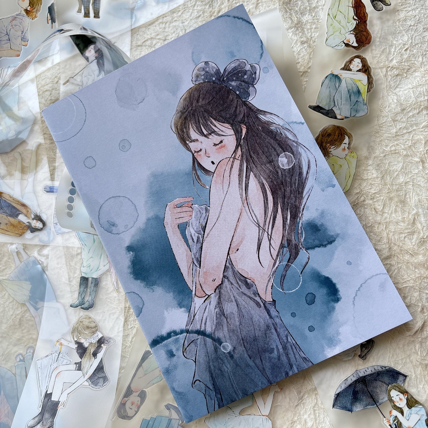 DingDing Vol14【8 Pcs 21x14.2cm,0.75kg A5 Notebook】,Washi Sticker Book,Passport, Blank Inner Pages,for Junk Journal,Journaling,Scrapbooking