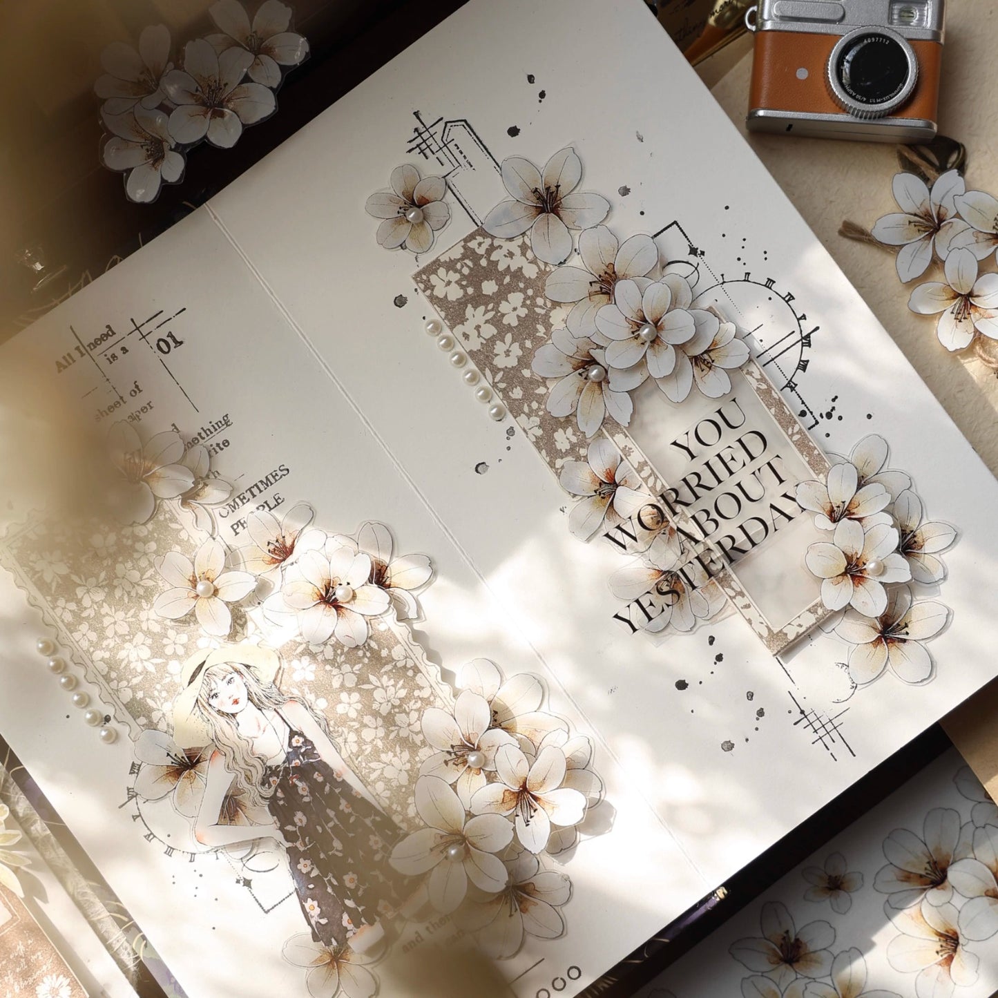 YiEr Vol16【Background Stamp】Imported Maple Red Rubber and Maple Wood Stamp